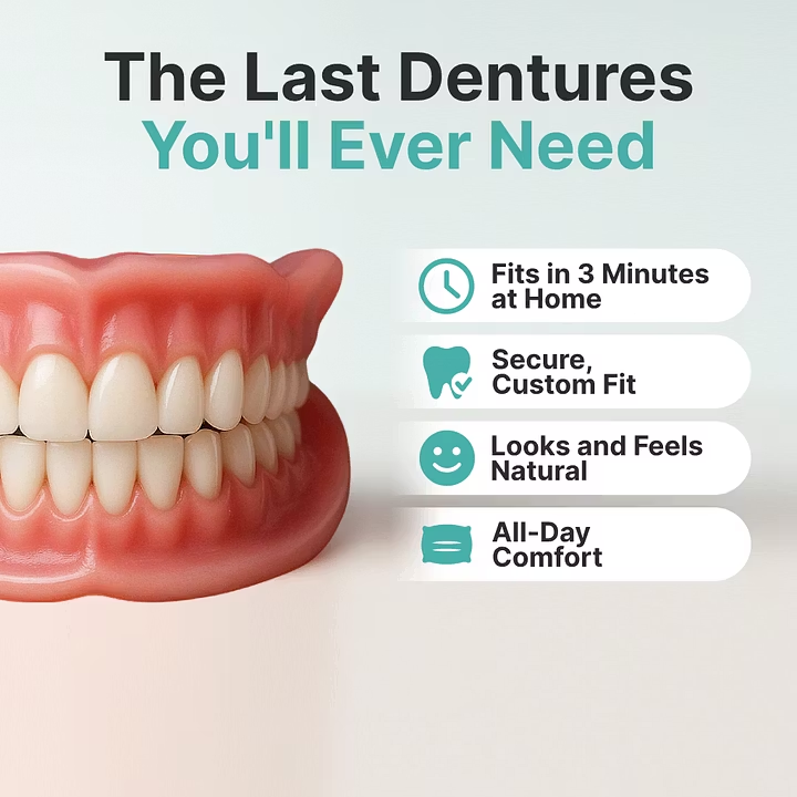 perrevia®Custom-Fit Dentures ⏰ ENDS TODAY • 70% OFF | Smile with Confidence