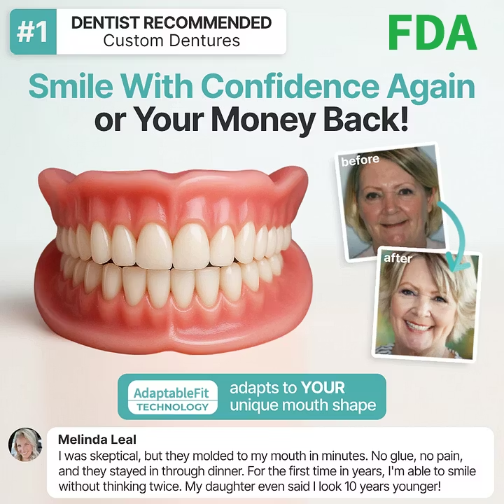 perrevia®Custom-Fit Dentures ⏰ ENDS TODAY • 70% OFF | Smile with Confidence