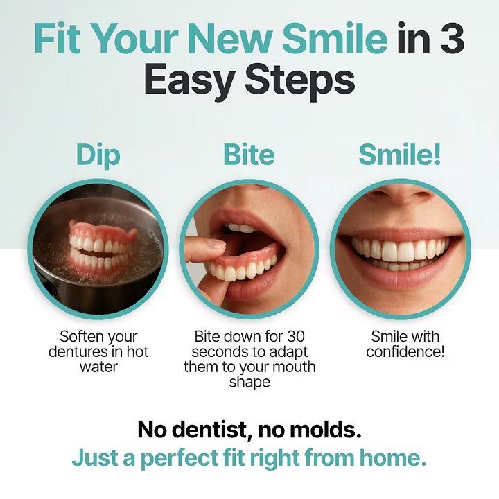 perrevia®Custom-Fit Dentures ⏰ ENDS TODAY • 70% OFF | Smile with Confidence