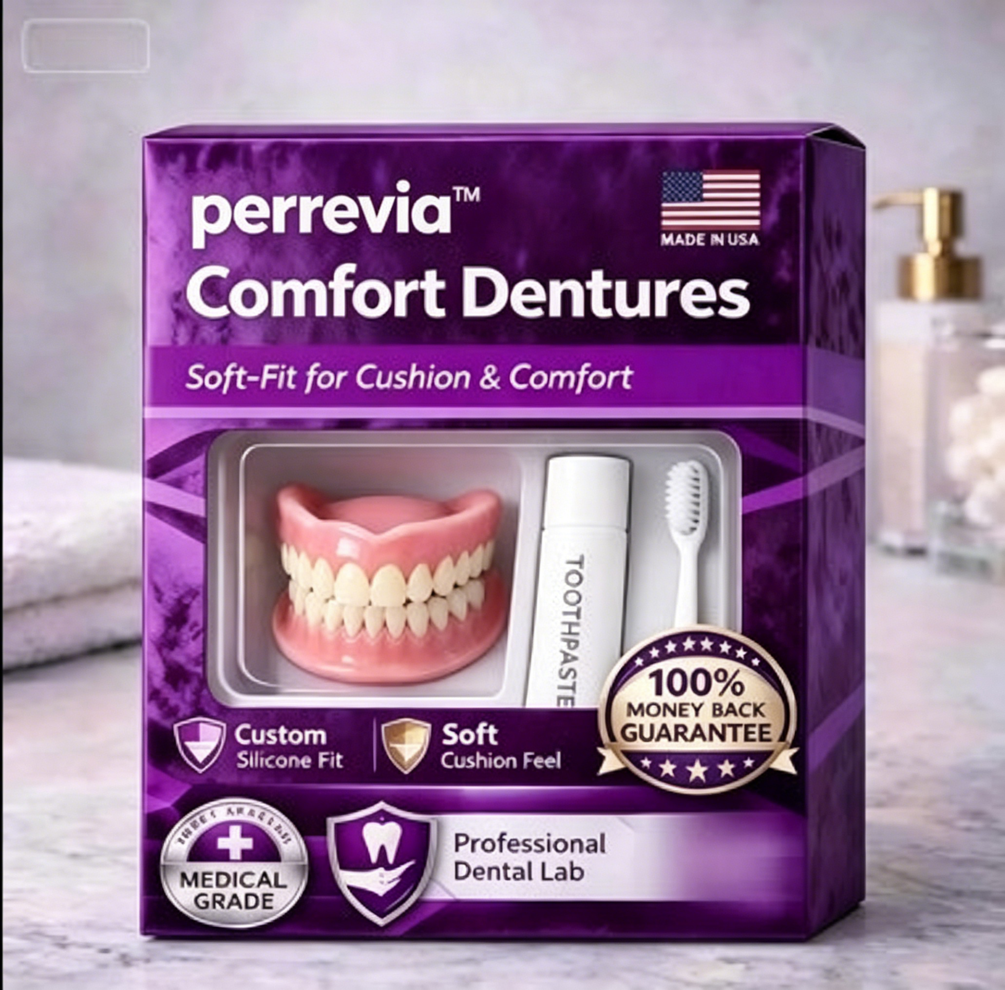 perrevia®Custom-Fit Dentures ⏰ ENDS TODAY • 70% OFF | Smile with Confidence